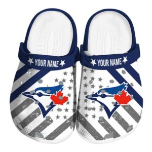 Custom Toronto Blue Jays Star Spangled Graphic Crocs Best selling