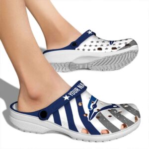 Custom Toronto Blue Jays Star Spangled Graphic Crocs High quality