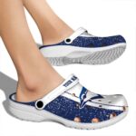 Custom Toronto Blue Jays Vertical Stripes Crocs Best selling