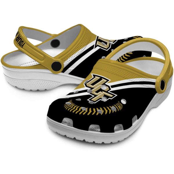 Custom UCF Knights Baseball Motif Crocs Latest Model