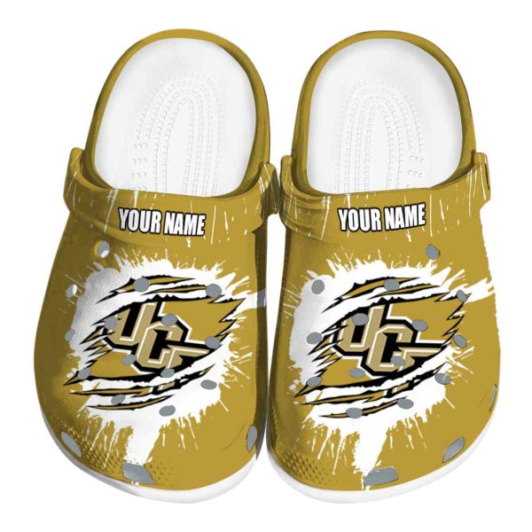 Custom UCF Knights Splash Motif Background Crocs Best selling