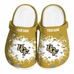 Custom UCF Knights Splatter Background Crocs Best selling