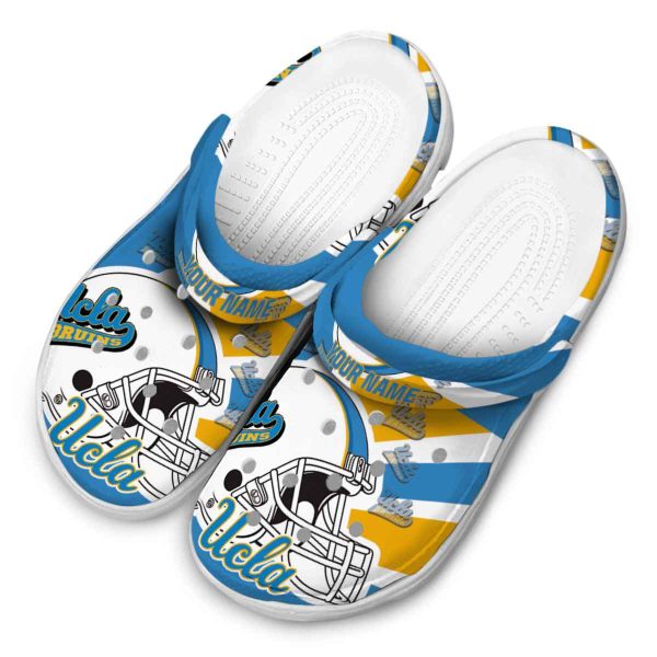 Custom UCLA Bruins Football Helmet Crocs Trendy