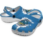 Custom UCLA Bruins Splash Motif Background Crocs Best selling