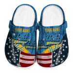 Custom UCLA Bruins Star Spangled Side Pattern Crocs Best selling
