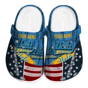Custom UCLA Bruins Star Spangled Side Pattern Crocs Best selling