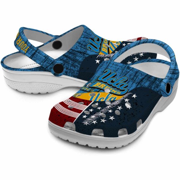 Custom UCLA Bruins Star Spangled Side Pattern Crocs Latest Model
