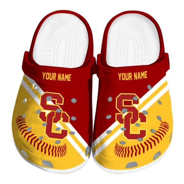 Custom USC Trojans Baseball Motif Crocs Best selling