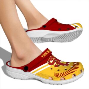 Custom USC Trojans Baseball Motif Crocs High quality