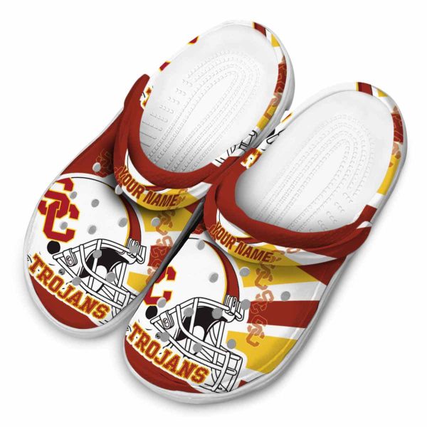 Custom USC Trojans Football Helmet Crocs Trendy
