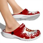 Custom USC Trojans Splatter Background Crocs Best selling