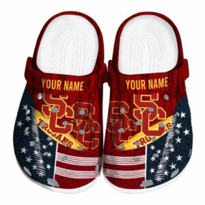 Custom USC Trojans Star Spangled Side Pattern Crocs Best selling