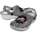 Custom Utah Utes Cracked Ground Texture Crocs Best selling