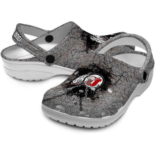 Custom Utah Utes Cracked Ground Texture Crocs Latest Model