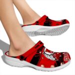 Custom Utah Utes Paint Splatter Graphics Crocs Best selling