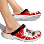 Custom Utah Utes Splash Art Crocs Best selling