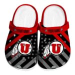 Custom Utah Utes Star Spangled Graphic Crocs Best selling
