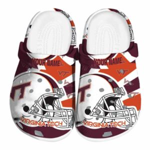 Custom Virginia Tech Hokies Football Helmet Crocs Best selling