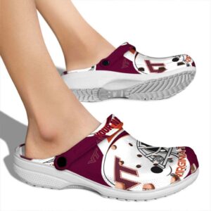 Custom Virginia Tech Hokies Football Helmet Crocs High quality