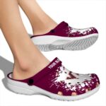 Custom Virginia Tech Hokies Splatter Background Crocs Best selling