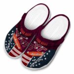 Custom Virginia Tech Hokies Star Spangled Side Pattern Crocs Best selling