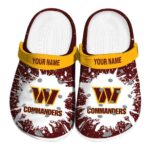 Custom Washington Commanders Splash Art Crocs Best selling