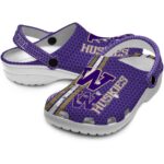 Custom Washington Huskies Contrasting Stripes Crocs Best selling