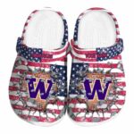 Custom Washington Huskies Freedom Splinter Crocs Best selling