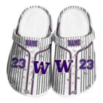 Custom Washington Huskies Pinstripe Pattern Crocs Best selling