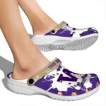 Custom Washington Huskies Splatter Pattern Crocs Best selling