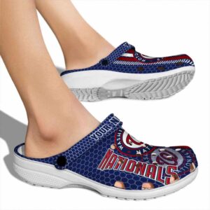 Custom Washington Nationals Contrasting Stripes Crocs High quality