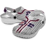 Custom Washington Nationals Pinstripe Pattern Crocs Best selling