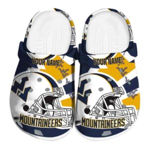 Custom West Virginia Mountaineers Football Helmet Crocs Best selling