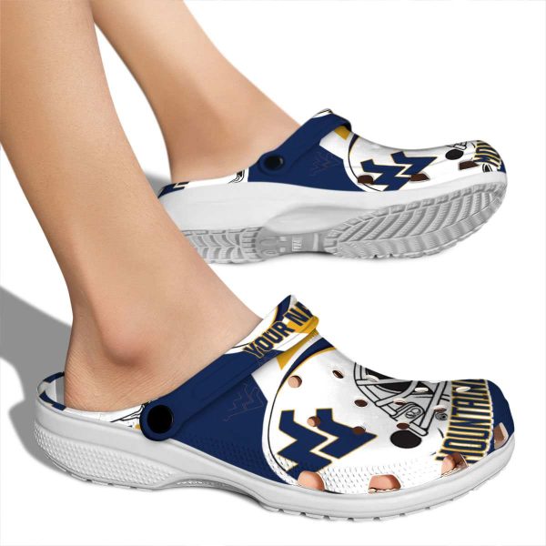 Custom West Virginia Mountaineers Football Helmet Crocs High quality