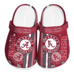 Customized Alabama Crimson Tide Contrasting Stripes Crocs Best selling