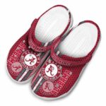 Customized Alabama Crimson Tide Contrasting Stripes Crocs Best selling