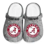 Customized Alabama Crimson Tide Cracked Texture Crocs Best selling