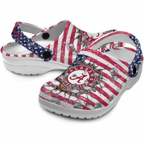 Customized Alabama Crimson Tide Freedom Splinter Crocs Latest Model