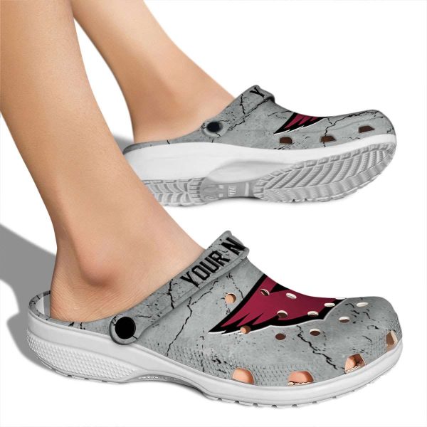 Customized Arizona Cardinals Cracked Texture Crocs High quality