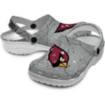 Customized Arizona Cardinals Cracked Texture Crocs Best selling