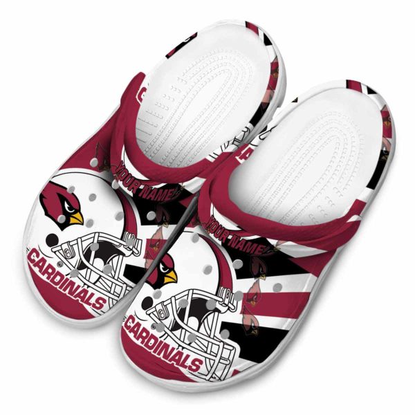 Customized Arizona Cardinals Football Helmet Crocs Trendy