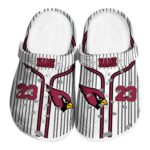 Customized Arizona Cardinals Pinstripe Pattern Crocs Best selling