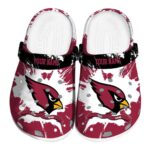 Customized Arizona Cardinals Splatter Pattern Crocs Best selling