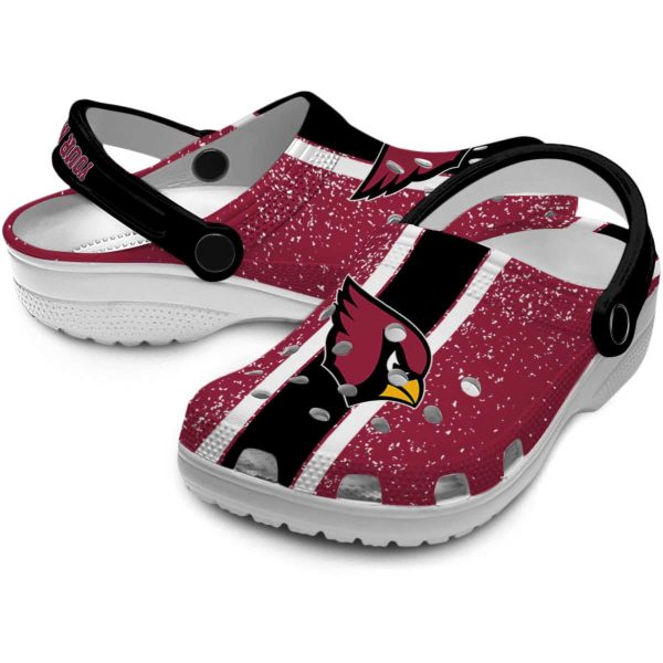 Customized Arizona Cardinals Vertical Stripes Crocs Latest Model