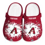 Customized Arizona Diamondbacks Splatter Background Crocs Best selling
