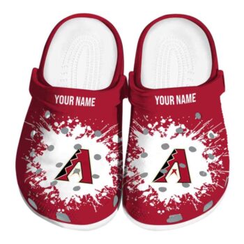 Customized Arizona Diamondbacks Splatter Background Crocs Best selling