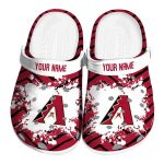 Customized Arizona Diamondbacks Zigzag Paint Burst Crocs Best selling
