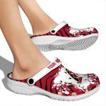 Customized Arizona Diamondbacks Zigzag Paint Burst Crocs Best selling