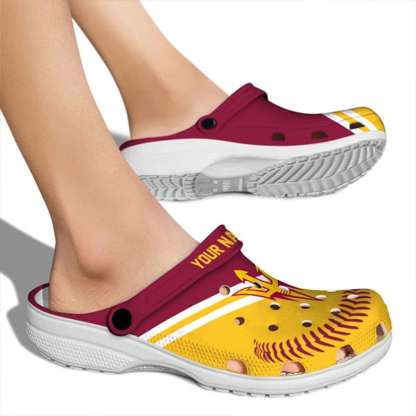 Customized Arizona State Sun Devils Baseball Motif Crocs High quality