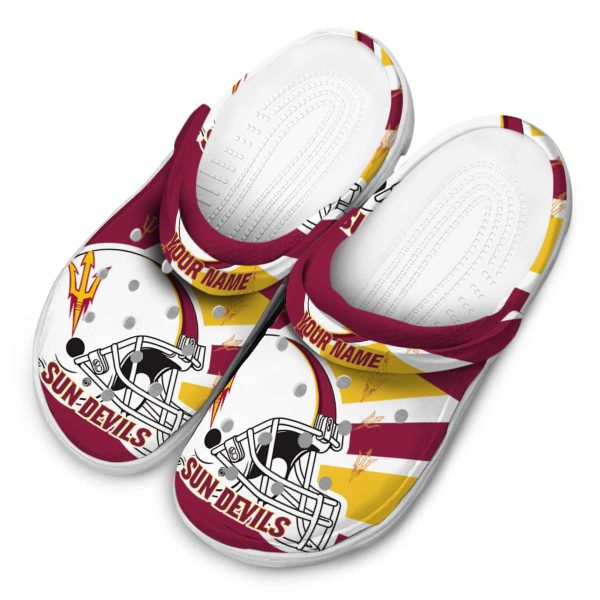Customized Arizona State Sun Devils Football Helmet Crocs Trendy